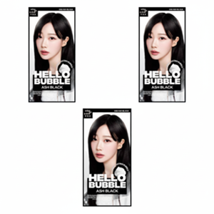 Mise-en-scene Hello Bubble Ash Tinta per Capelli Nera, Confezione da 3, Prodotto Scontato - Product Image 1