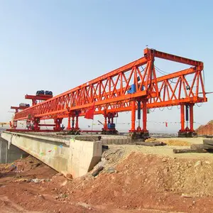 Máquina de construcción de puente de viga en u, lanzador de Rayo de erección, túnel prefabricado, 120 toneladas