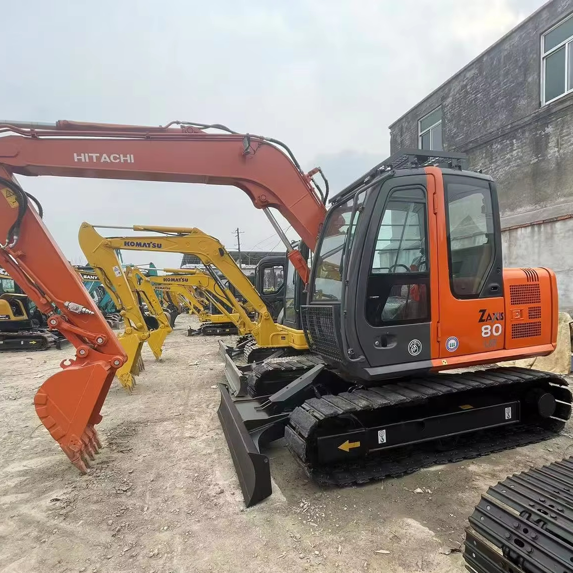 モチモチ Hitachi ZX 80 SB excavator specs & dimensions (2004 - 2007