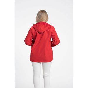 Veste imperméable à capuche rouge doublée polaire pour femme, taille 42-56 - Product Image 4