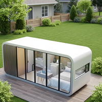 Maison capsule moderne de 20 pieds à double étage, préfabriquée, structure en acier modulaire, cabine conteneur pour hôtel de luxe, bureau, station balnéaire, logement