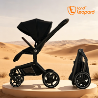 Poussette bébé 3-en-1 Landleopard Kingkong, cadre en alliage de haute qualité, amortisseur, multi-usages, pliable, 0-36 mois