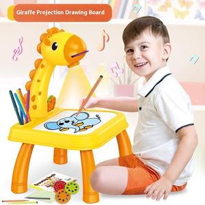 Juguete de escritorio de tablero de escritura de plástico para niños con artículo de regalo de mesa de dibujo de dibujos animados de jirafa - Product Image 4