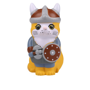Pu <b>Foam</b> Viking Cat Toy Animal Figure Office Decor <b>Craft</b> Gift - Product Image 1
