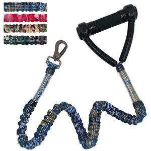 Manufacturer Fashion Nylon Single Walking Running Training lead Dog Bungee Leash Swivel Carabiner Wall Hook
