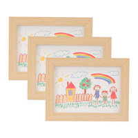 Cadre photo magnétique détachable en bois A4 A3, cadre d'art pour enfants, cadre photo multifonctionnel pour plusieurs tableaux, vente en gros