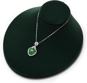 Expositor de Joyería Personalizado de Fábrica, Soporte para Colgantes y Cadenas, Busto de Tela de Gamuza para Collares - Product Image 1