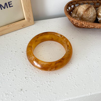 Nouveauté Cadeaux en Gros Pas Chers Bracelet Jonc en Résine Acrylique à Motifs Indiens pour Femmes