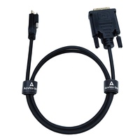 Câble USB C vers DVI 3 pieds Cordon adaptateur DVI vers USB C Câble d'interface visuelle numérique compatible Thunderbolt 3 pour MacBook Pro iMac