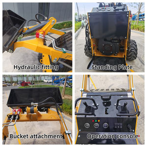 DP-S360 Mini-kniklader met wielen, kleine graafmachine, landbouw mini-kniklader, bosmaaier, mini-lader met bak - Product Image 3