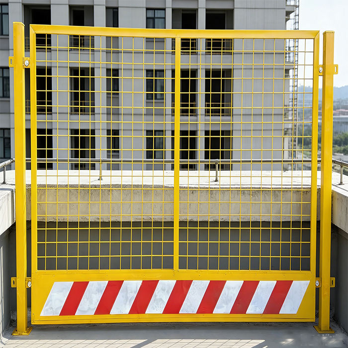 Railing Enclose Construction Site Warning Barricade Roadwork Safety ...