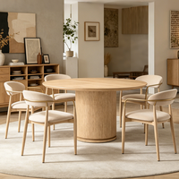 Chaise de salle à manger moderne personnalisée, nouveau design, cadre conique de luxe, acier tubulaire, bois massif, courbe en forme de croissant, chaise de salle à manger commerciale