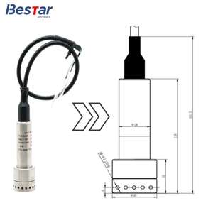 Датчик уровня сточных вод из нержавеющей стали 316L, 0.5%FS, 200 м, измерение уровня сточных вод, 0-10В, 4-20мА, RS485 - Product Image 6