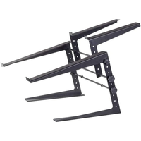 Support d'Écran Réglable en Métal pour Ordinateur Portable avec Support de Comptoir pour Contrôleur DJ, Idéal pour Présenter Ordinateur Portable et Clavier