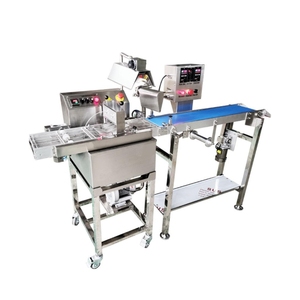 Línea de Recubrimiento de Donuts, Túnel de Enfriamiento Vertical Pequeño, Mini Máquina para Cubrir Dulces con Chocolate - Product Image 5