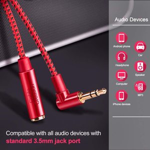 Câble d'extension audio en cuivre nu avec connecteur <span class=keywords><strong>jack</strong></span> stéréo <span class=keywords><strong>3</strong></span>,<span class=keywords><strong>5</strong></span> mm Cablecreation - Product Image 5