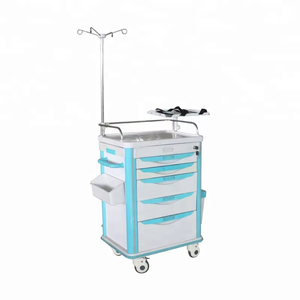 ЕС-стандартная тележка для неотложной медицинской помощи ABS-модульная пластиковая тележка для больниц и клиник - Product Image 4