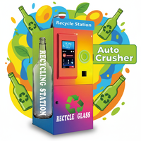 Máquina Expendedora Inversa de Botellas de Vidrio, SDK, Código QR, Reciclaje de Tokens, Gestión Basada en la Nube, Wi-Fi, Pantalla Táctil de 22 Pulgadas