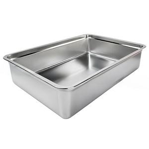 Extra große XXL-Katzen toilette aus Edelstahl mit Geruchs kontrolle 65L Kapazität Deep Wurf für Big Cats High Sides Antihaft-Oberfläche - Product Image 4