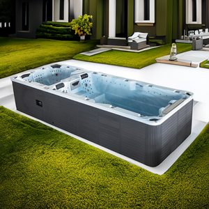Vente en gros Baignoire de luxe libre Massage Piscine extérieure intelligente Piscine sans fin Bain à remous Combo Hydropool Aqua Sport Swim <span class=keywords><strong>Spa</strong></span> - Product Image 1