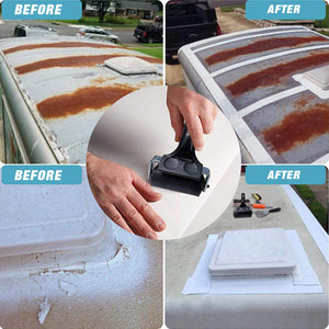 RV 지붕 수리 테이프 부틸 고무 UV 씰 이음새 누출 수리 RV 수리용 강력 접착 유연한 캠핑카 방수 테이프 - Product Image 3