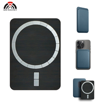 Promotion pour le nouveau portefeuille de porte-cartes magnétique en cuir TPU Design gaufré pour l'arrière des étuis de téléphone portable