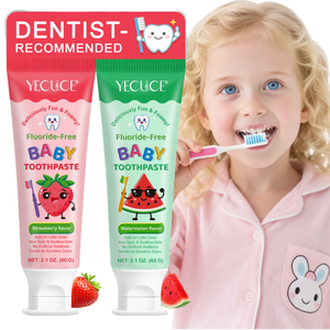 YECUCE Herbal Strawberry <strong>Watermelon</strong> Fluoride-Free Baby <strong>Toothpaste</strong> Children's Sensitive Teeth Home Use Healthy Teeth Whitening - Product Image 1