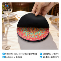 Tapis de cuisine en silicone Mandala Bohème Islamique, sets de table en silicone résistants aux taches et essuyables, en stock, acceptation des commandes personnalisées