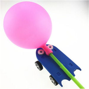 Yulin - Juguete Educativo <span class=keywords><strong>de</strong></span> Física para Niños, Coche <span class=keywords><strong>de</strong></span> Reacción, Experimento Científico, Coche Impulsado por Globo, Modelo 0126, Kit Desarmable - Product Image 5