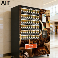 Distributeur automatique de café instantané et de thé au lait AIT à grande capacité, fonctionnement 24h/24, intégré, sans personnel, en libre-service, SDK