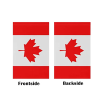 Promotion : Drapeau de jardin canadien vierge personnalisable, double face, pour décoration extérieure