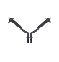 Support de moniteur double bras OMNI avec rotation, inclinaison et extension