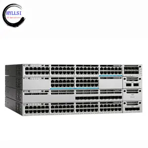 C3850-24XU-E 24 100 Mbps/1/2.5/5/10 Gbps UPOE พอร์ต Ethernet, 1100W แหล่งจ่ายไฟ AC,1RU,IP Services