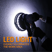 Lijadora Eléctrica para Paneles de Yeso MAXXT de 2880W con Luz LED, Aspiradora sin Polvo, Velocidad Variable, Doble Voltaje, 38CM, Múltiples Granos, 1 Año de Garantía