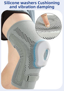 Rodillera Ajustable con Soporte Estable de Doble Resorte Lateral, Transpirable, Compresiva y con Absorción de Impactos para el <span class=keywords><strong>Dolor</strong></span> de <span class=keywords><strong>Rodilla</strong></span> - Product Image 6