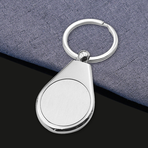 Nhà máy giá rẻ tùy chỉnh trống Dây Móc Khóa thép không gỉ thăng hoa kim loại trống Móc Chìa Khóa trống kim loại <span class=keywords><strong>Keychain</strong></span> - Product Image 4