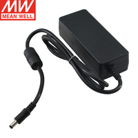 MEAN WELL GST60A05-P1J Adaptor catu daya, 60W 5V 6A Desktop gaya C14 Outlet SMPS