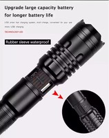 Linterna de 2000 lúmenes Xhp50.2, la linterna más potente, linterna USB 18650, linterna Xhp50, lámpara de caza 18650, luz de mano