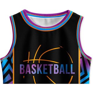 Ensemble de maillots de basket-ball pour enfants, sans manches, en mesh, unisexe, uniforme de sport pour jeunes, respirant, design sublimé - Product Image 4