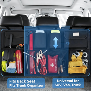 Organizador de Maletero para Asiento Trasero de Coche, <span class=keywords><strong>Bolsa</strong></span> de Almacenamiento Oxford Multiusos para SUV, Camioneta, Herramientas de Emergencia, Botiquín de Primeros Auxilios, <span class=keywords><strong>Cuerdas</strong></span> de Remolque - Product Image 4