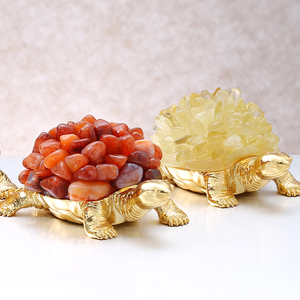 JD GEMS Vente en gros de pierres naturelles <span class=keywords><strong>Améthyste</strong></span> Tortue Artisanat Fengshui Cristal de guérison Tortue Figurine pour la décoration de la maison - Product Image 6