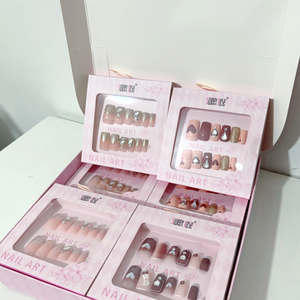 <span class=keywords><strong>Uñas</strong></span> Postizas Sweet Rose, 12 Piezas/Juego, Reutilizables, Puntas de <span class=keywords><strong>Uñas</strong></span> 3D con Caja de Exhibición, <span class=keywords><strong>Uñas</strong></span> Acrílicas Postizas para Mujer, Arte de <span class=keywords><strong>Uñas</strong></span>, DIY, Salón - Product Image 2