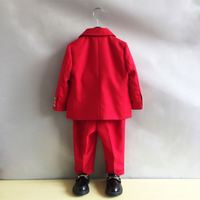 Costume de cérémonie 3 pièces pour bébés garçons : Blazer, pantalon et cravate – Idéal pour mariage, photographie ou anniversaire de 1 an
