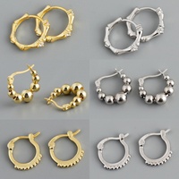 Anting Perak Sterling 925 Gaya Campuran Berlapis Emas 18k Bentuk Matahari Kaktus Grosir Langsung dari Pabrik