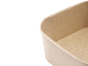 Vendita calda eco-friendly di alta qualità biodegradabile quadrato Kraft ciotola fai da te Logo fai da te per il servizio e lo stoccaggio - Product Image 6