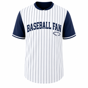 Custom <b>White</b> Black Pinstripe Baseball Fan Jersey Personalized Team Name Number Sports Apparel - Product Image 5