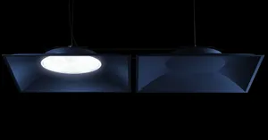 ECOJAS Anti-vertigo Reduce Noise 60dB PET Recycled Material Colorful Lighting For Modern Office LED Pendant Light