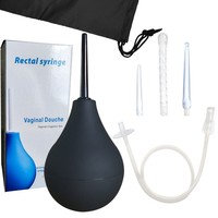 Boule bleue en gel de silicone pour anus anal, colon, lavement, douche rectale, nettoyage anal, plug anal, jouet sexuel pour couple