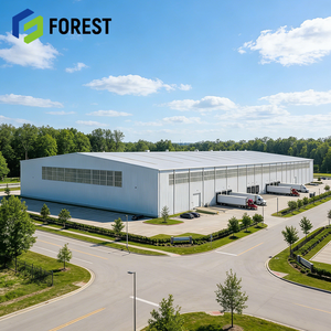 Edificio de Centro Logístico Estándar AISC con Características de Alta Resistencia, Estructura de Acero Industrial, Almacén, Taller - Product Image 2