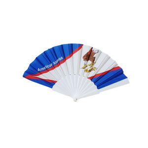 国旗印刷折りたたみファン広告ロゴ印刷ファンプラスチック工芸品 - Product Image 4